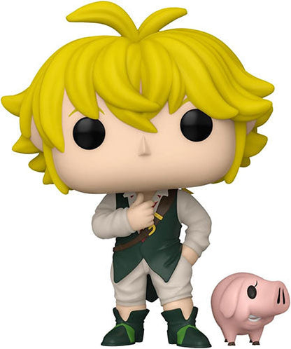 Funko Pop! Animation Seven Deadly Sins – (1497) Meliodas mit Hawk Figur 9 cm