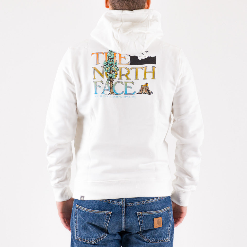 The North Face Felpa da uomo  con cappuccio e stampa Seasonal Graphic Hood NF0A7X1PN3N1 white