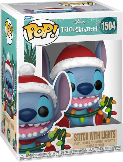 Funko Pop! Disney Lilo & Stitch Holiday - (1504) Stitch W/ Light Christmas 9Cm