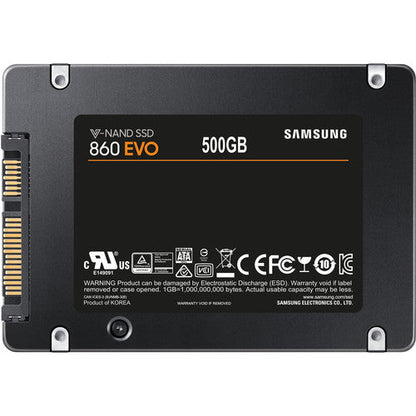 Samsung Hdd Ssd Evo 860 500Gb Mz-76E500B/Eu Disco Rigido 2,5 Pollici Sata Iii