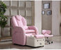 Pedicure chair with massage function and adjustable heart-shaped seat, footbath with seven-color light and surf function