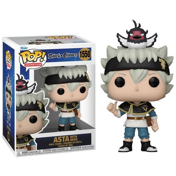 Funko Pop! Animation Black Clover (1550) Asta mit Nero Vinyl Figur 9cm Auf Lager