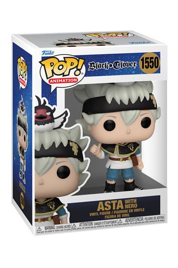 Funko Pop! Animation Black Clover (1550) Asta mit Nero Vinyl Figur 9cm Auf Lager