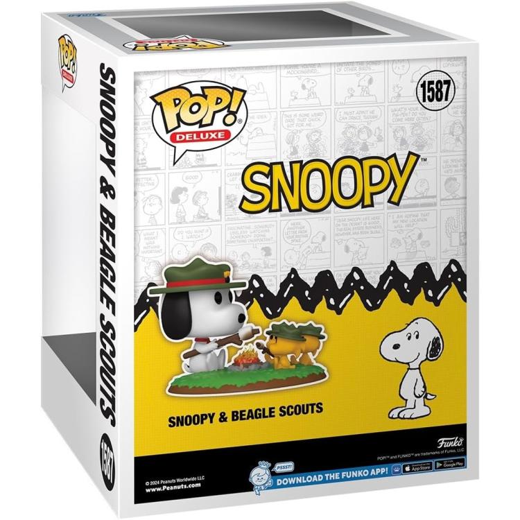 Funko Pop! Television Deluxe - (1587) Snoopy & Beagle Scouts Vinylfigur 15cm