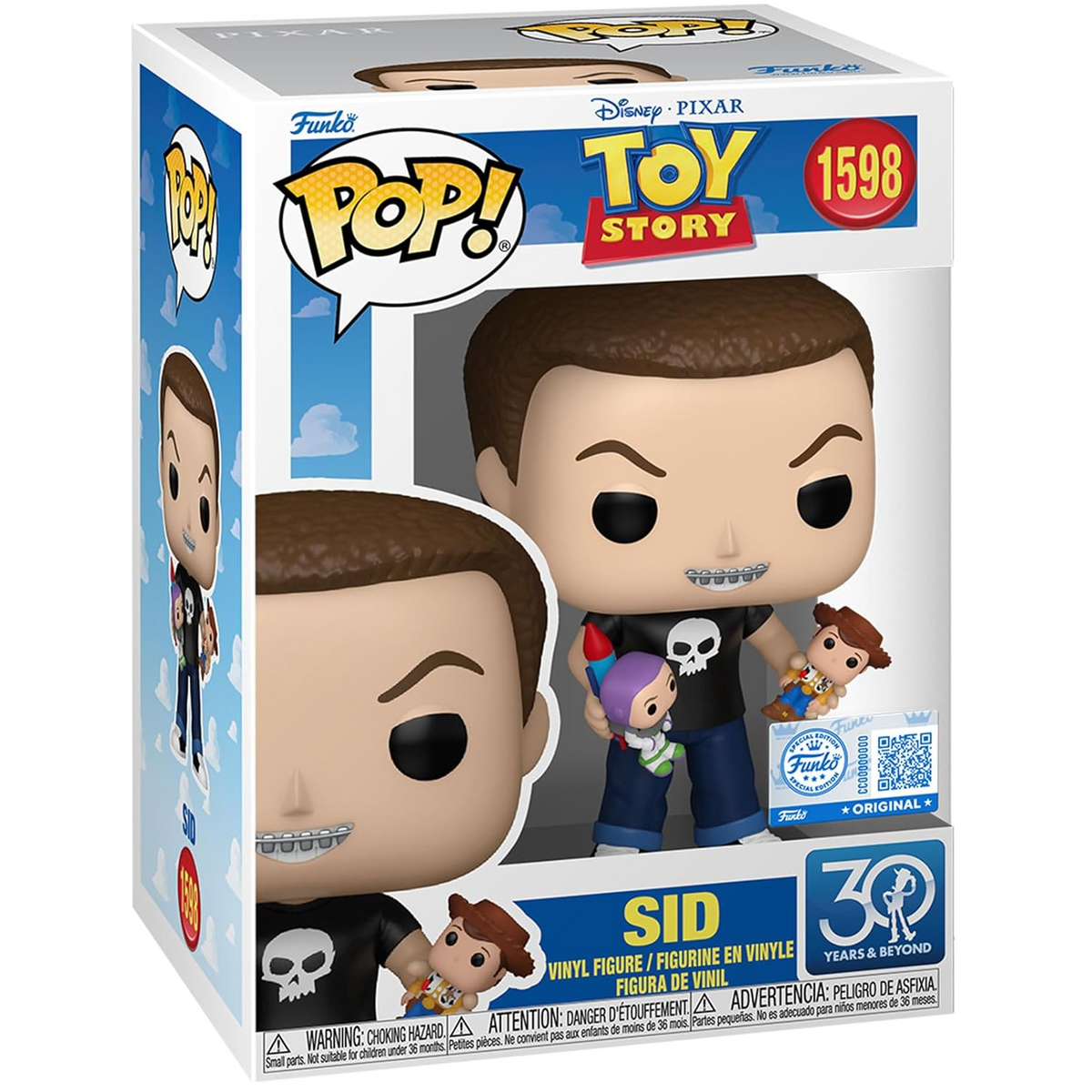 Funko Pop! Disney Pixar – Toy Story – (1598) Sid – Vinylfigur, 10 cm