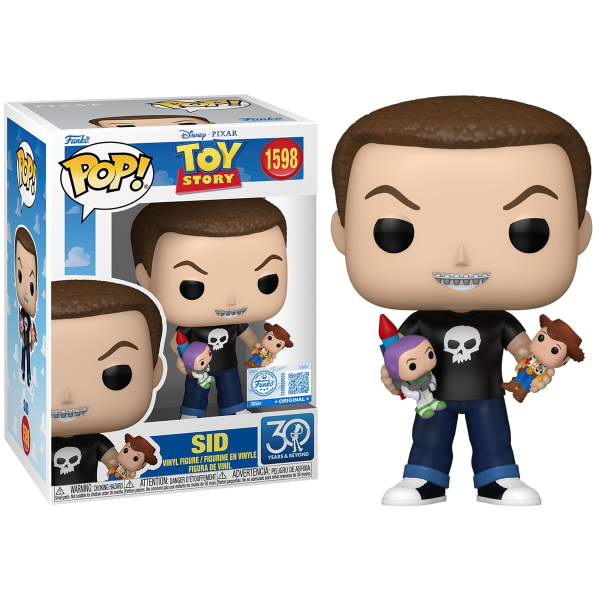 Funko Pop! Disney Pixar – Toy Story – (1598) Sid – Vinylfigur, 10 cm