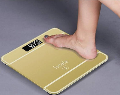 Personenwaage, digital, elektronisch, Glas, 180 kg Tragkraft