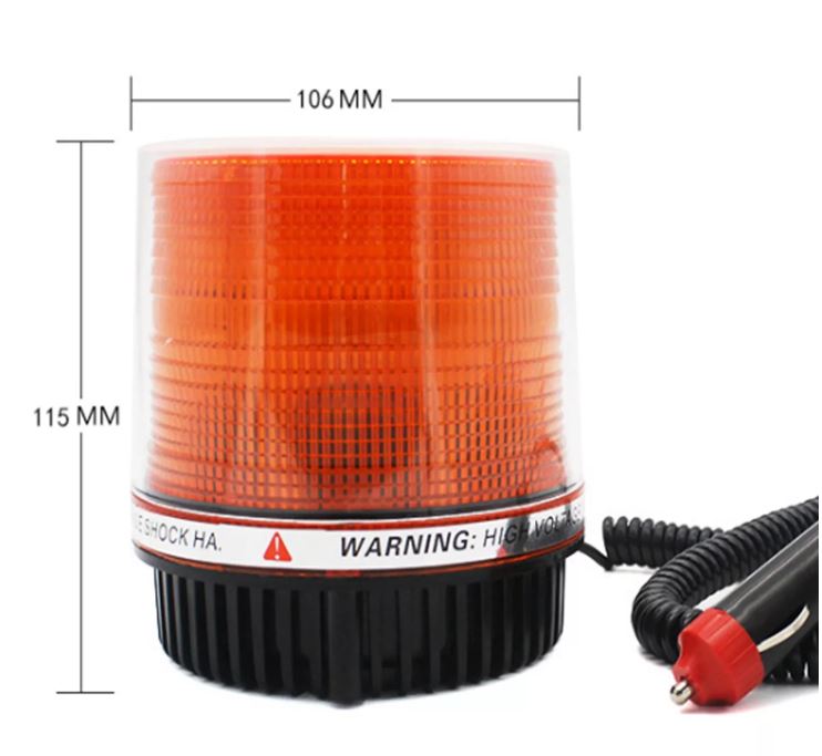 LED-Rundumleuchte 30 LED Warnleuchte Rotator Magnetfuß Auto 12V