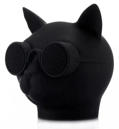 AKAI | BLUETOOTH LAUTSPRECHER AUX USB TRAGBARE LED-BOX SCHWARZ HUND/KATZE BILLY BLACK