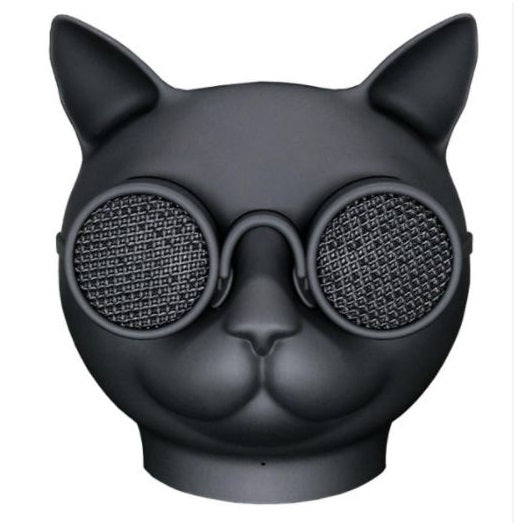 AKAI | BLUETOOTH LAUTSPRECHER AUX USB TRAGBARE LED-BOX SCHWARZ HUND/KATZE BILLY BLACK