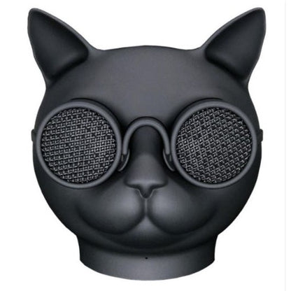 AKAI | BLUETOOTH LAUTSPRECHER AUX USB TRAGBARE LED-BOX SCHWARZ HUND/KATZE BILLY BLACK