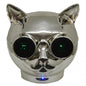 AKAI | BLUETOOTH SPEAKER AUX USB PORTABLE LED DOG/CAT SPEAKER BILLY CHROME