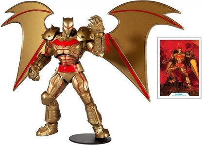 DC MULTIVERSE BATMAN HELLBAT SUIT GOLD EDIT. McFARLANE STATUE ACTIONFIGUR 18cm