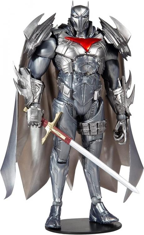 DC MULTIVERSE AZRAEL BATMAN SILBER RÜSTUNG GOLD LABEL McFARLANE STATUE FIGUR 18cm