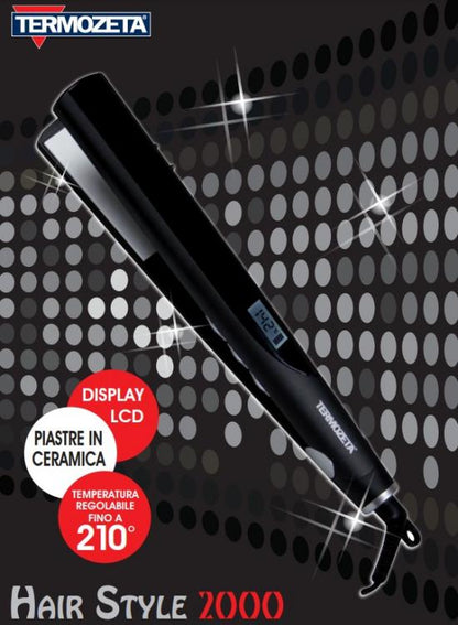 Termozeta Haarglätter Keramik LCD 120°-210°C Hair Style 2000