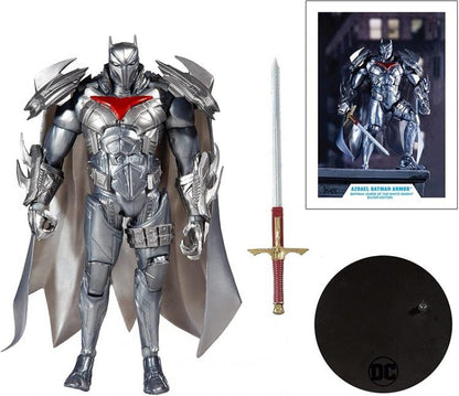 DC MULTIVERSE AZRAEL BATMAN SILBER RÜSTUNG GOLD LABEL McFARLANE STATUE FIGUR 18cm