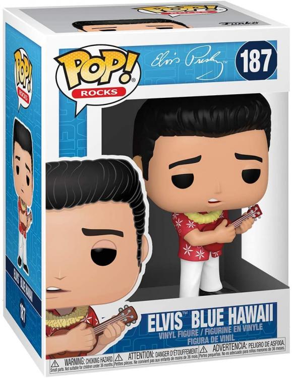 Funko Pop! Rocks - Elvis Presley Blue Hawaii (187) Vinyl Figur Rock-Statuette