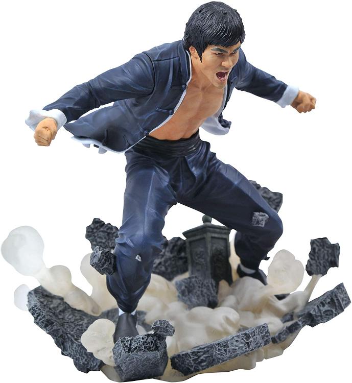 DIAMOND SELECT GALLERY TOYS STATUE BRUCE LEE „ERDE“ ERDFIGUR 23cm DIORAMA