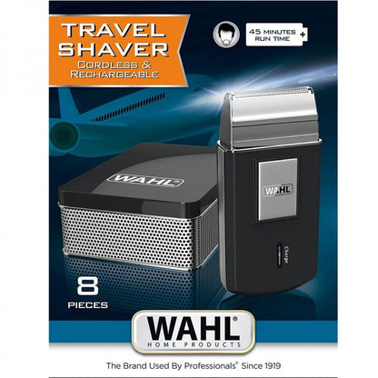 Wahl Rasoio Barba Elettrico Ricaricabile Senza Filo Da Viaggio + Accessori 3615