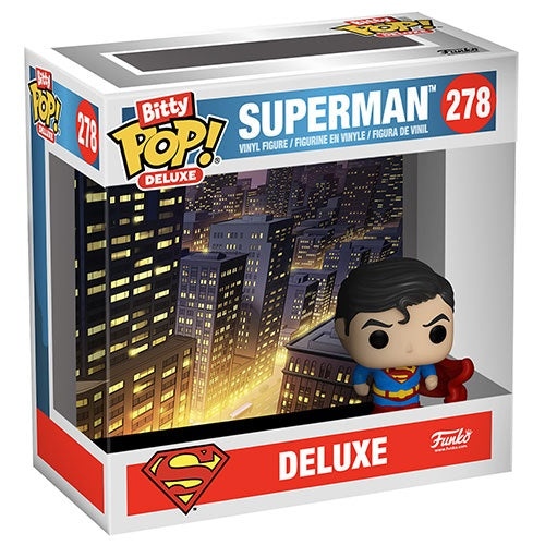Funko Bitty Pop! DC Deluxe Superman (278) - Vinyl Figure Collectible Statue