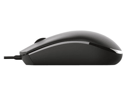 Trust Optische Maus Basi Kabelgebunden 3 Tasten 1200Dpi USB Schwarz PC Desktop Notebook