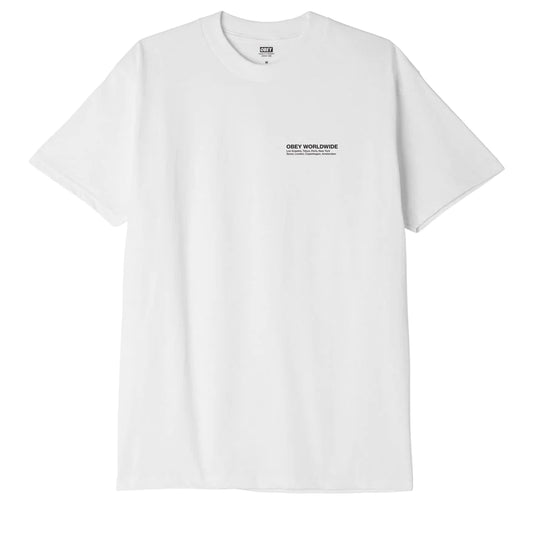 Obey maglietta manica corta Half Face Icon 165263357 bianco