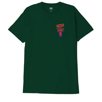 Obey maglietta manica corta da uomo End Police Brutality 165263408 verde foresta