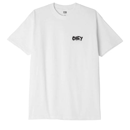 Obey T-Shirt manica corta da uomo Visual Design Studio Classico 165263415 bianco