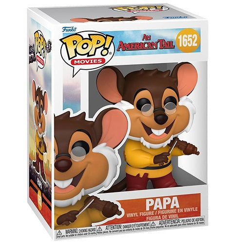 Funko Pop! Fievel der Mauswanderer (1652) Papa Vinylfigur 9cm Statue