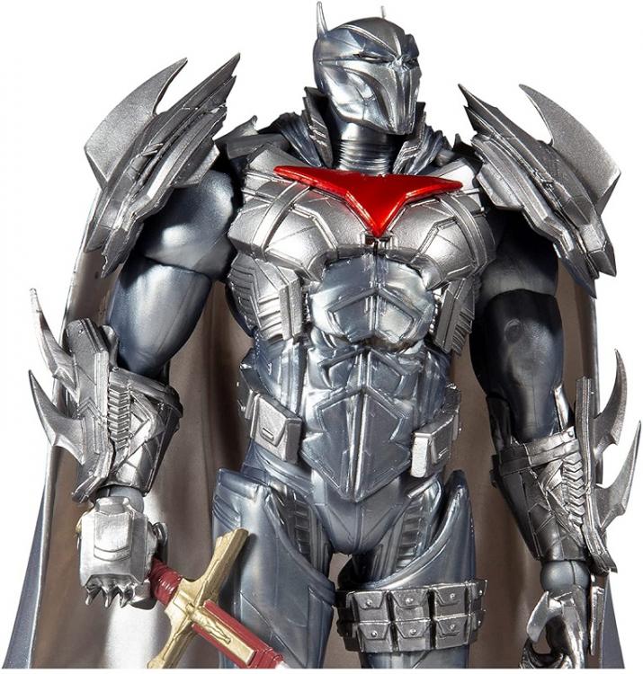 DC MULTIVERSE AZRAEL BATMAN SILBER RÜSTUNG GOLD LABEL McFARLANE STATUE FIGUR 18cm