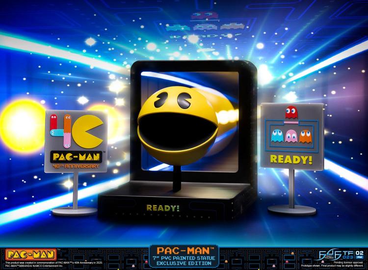 First 4 Figures | Pac-Man Statuetta 40Th Anniversary Infinity Mirror 3D Painted