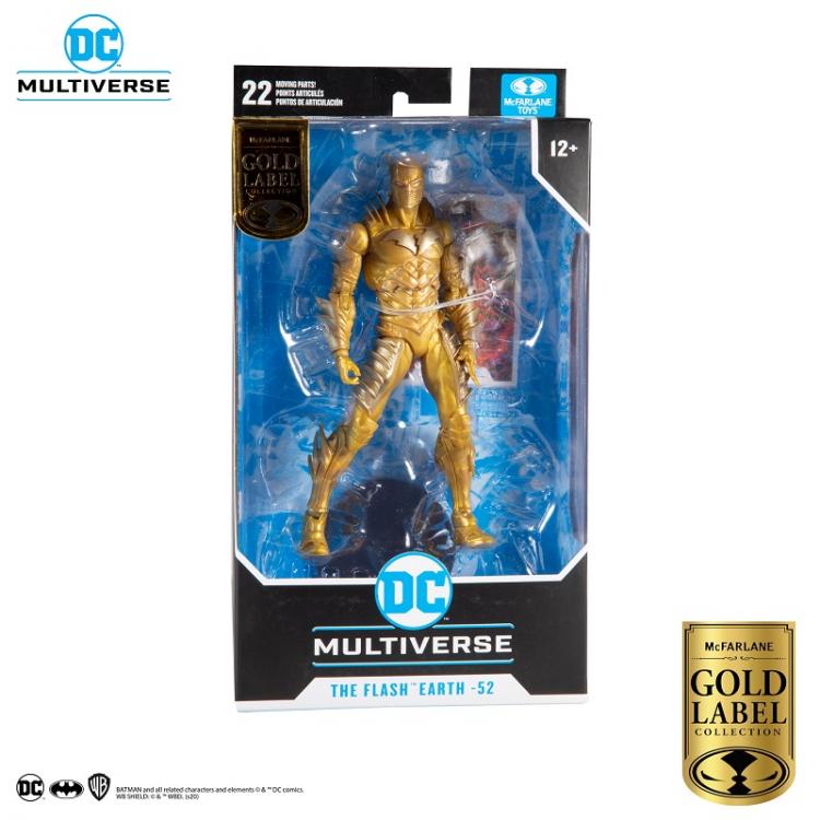DC MULTIVERSE THE FLASH HEART -52 DARK - GOLD LABEL STATUE FIGUR McFARLANE 18cm