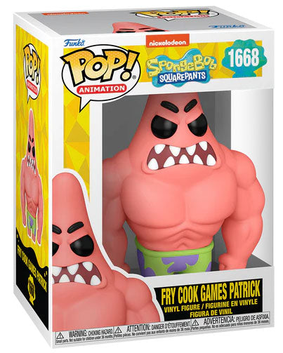 Funko Pop! Animation Spongebob 25th - (1668) Fry Cook Games Patrick Figur 9 cm