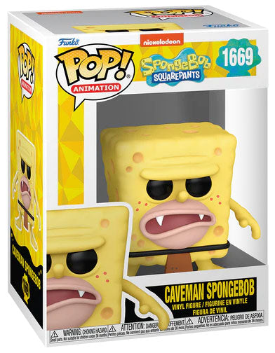 Funko Pop! Animation Spongebob 25th (1669) Höhlenmensch Spongebob Figur Vinyl 9cm