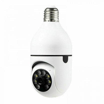 Telecamera E27 Ip Lampadina Nascosta Da Interno 360 Gradi Wireless Wifi Ptz Spia