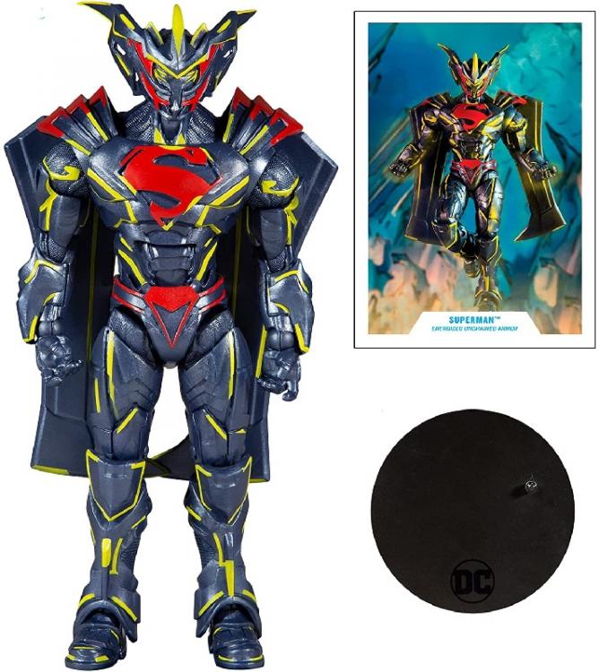 DC MULTIVERSE SUPERMAN ENERGIZED GOLD LABEL STATUA ACTION FIGURE McFARLANE 18cm