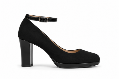Morablu 2594 Velvet Nero Vernice Tacco 80