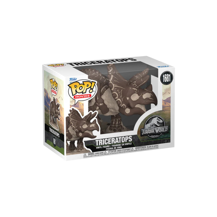 Funko Pop ! Movies Jurassic World (1681) Triceratops Vinyl Figur Triceratops