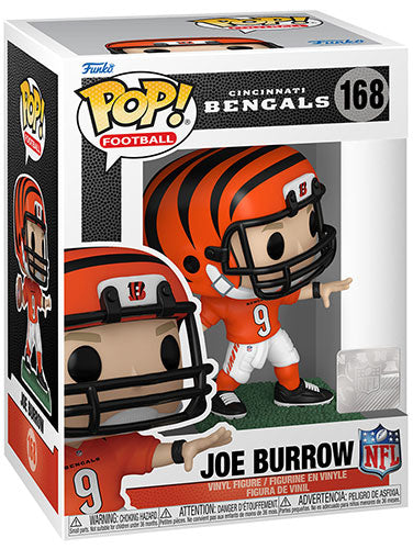 Funko Pop ! Football - Nfl -  Bengals (168) Joe Burrow - Player Football Vinyl