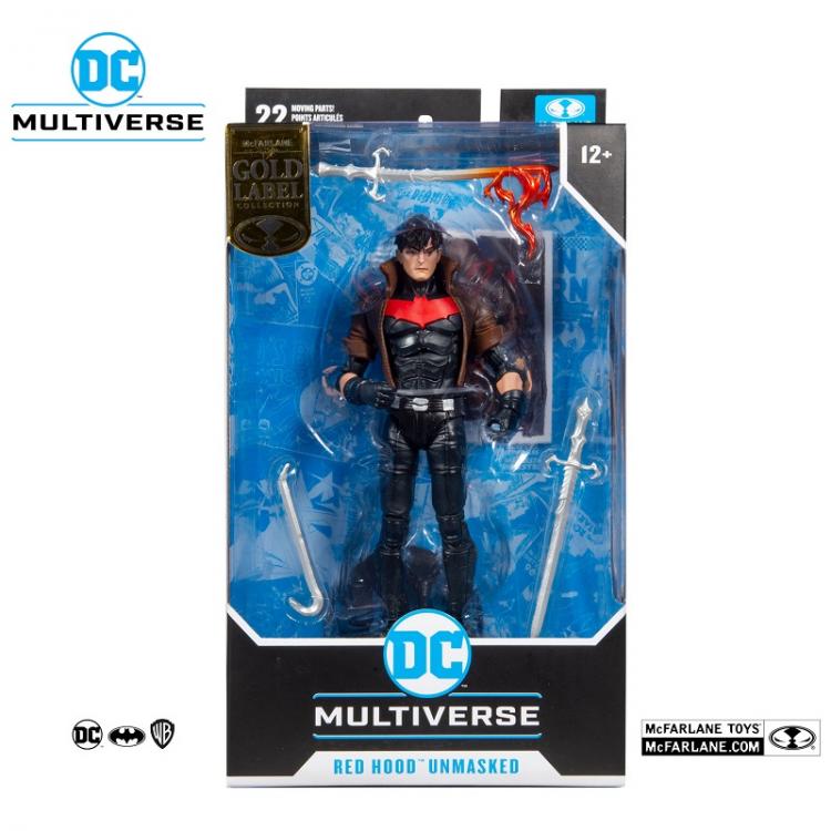 DC MULTIVERSE RED HOOD UNMASKED GOLD LABEL STATUE FIGUR BATMAN McFARLANE 18cm