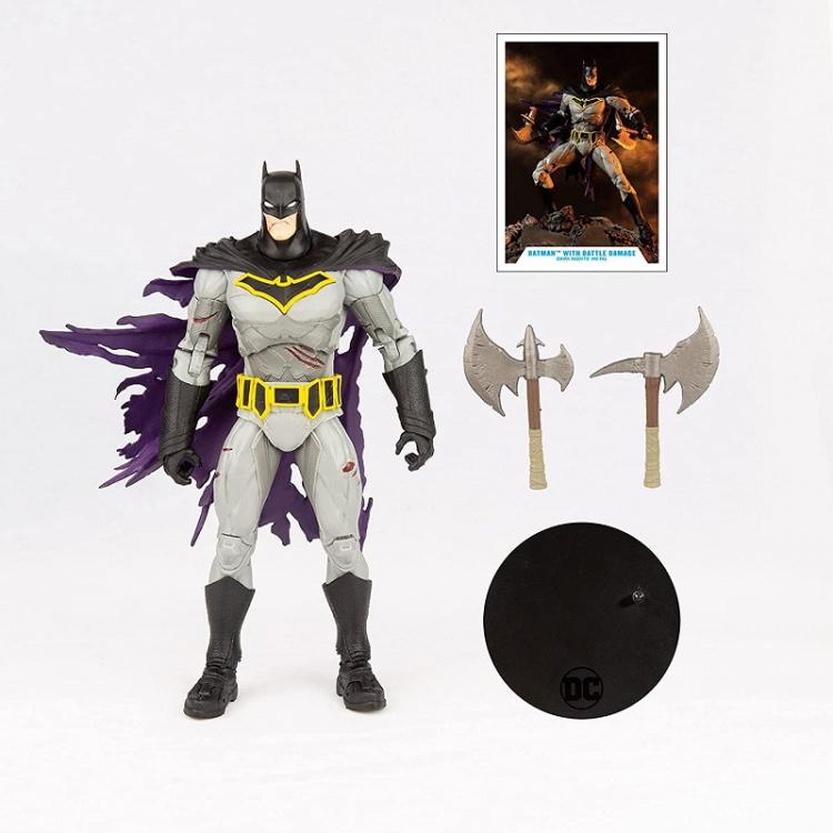 DC MULTIVERSE BATMAN BATTLE DAMAGE DARK NIGHT METAL McFARLANE STATUE FIGUR 18cm