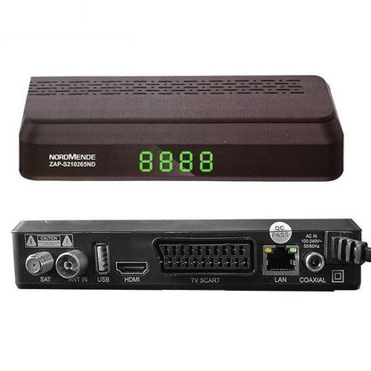 Nordmende Combo Digitaler Terrestrial-Satelliten-Receiver DVB T2+S2 LAN S210265Nd