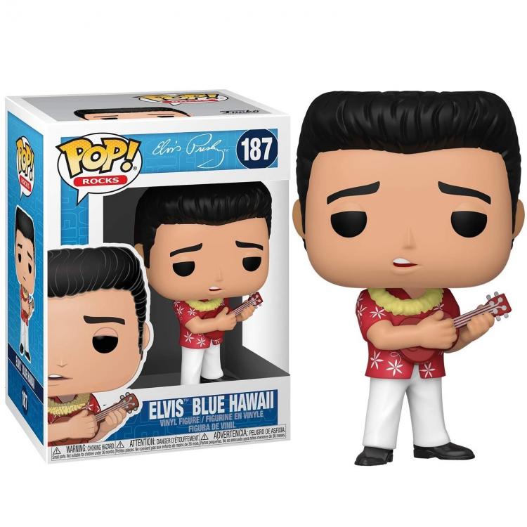 Funko Pop! Rocks - Elvis Presley Blue Hawaii (187) Vinyl Figur Rock-Statuette