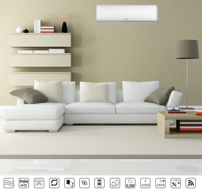 Diloc Condizionatore Inverter Clas 12000Btu A++ R32 Climatizzatore Wifi Sky Plus