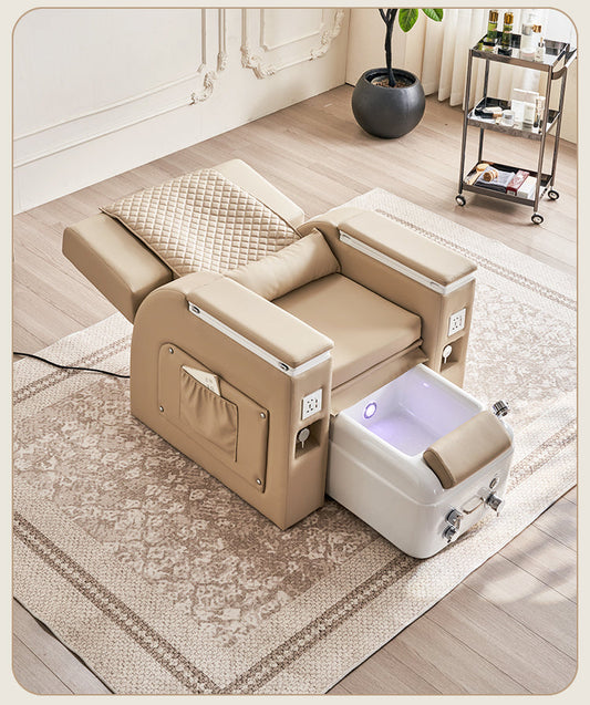 Poltrona Spa per Pedicure e Manicure – Con Vasca Integrata, Braccioli Multifunzionali e Design Elegante