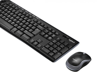 Logitech Kit Tastiera Mouse Ambidestro Wireless Mk270 Universale Windows Pc