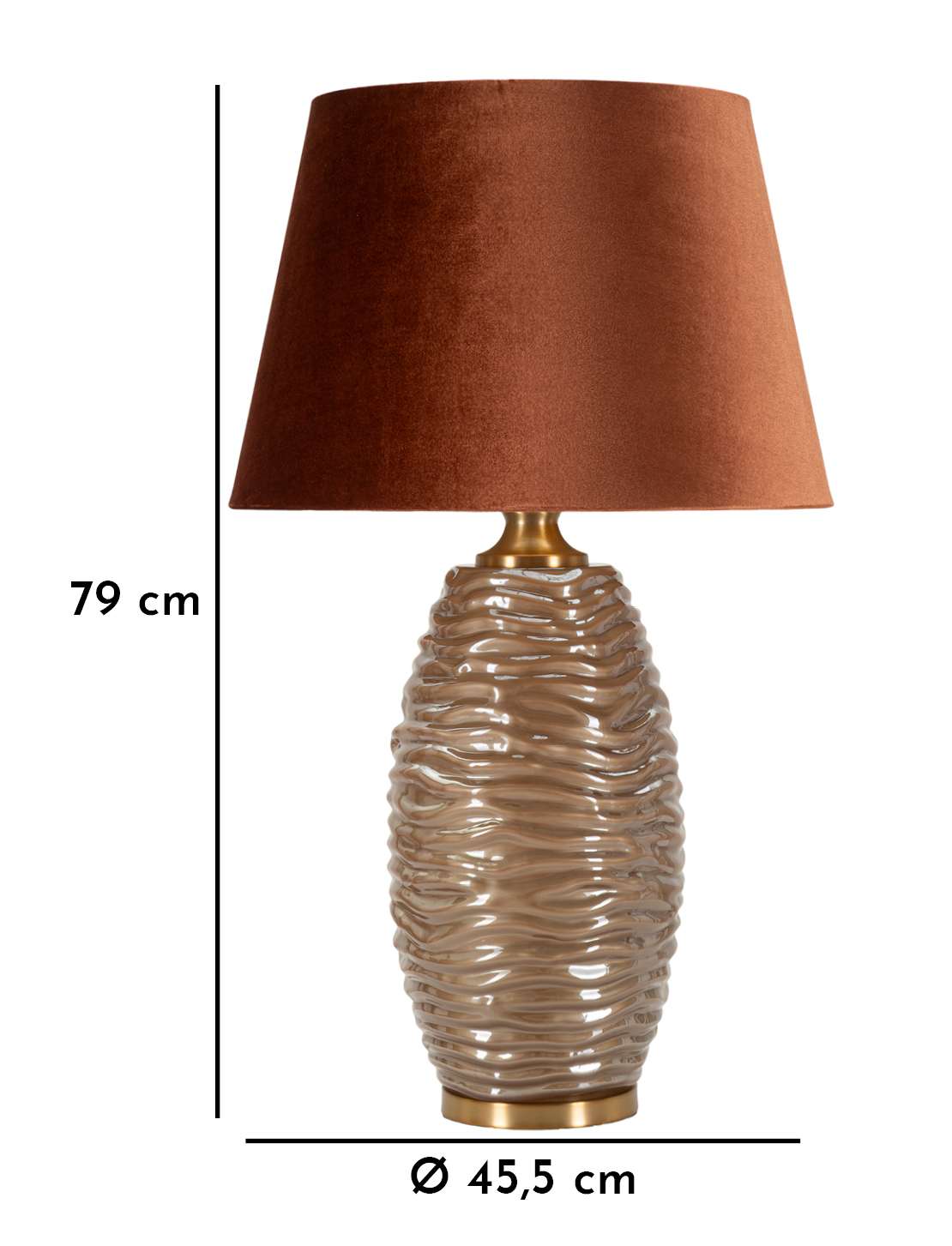 Tischlampe Praga -B- Ø 45,5x79 cm Elegantes Design