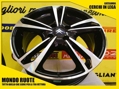 4 KIT Cerchi in Lega Nuovi MAK EMBLEMA da 15 Pollici per CITROEN C4 (2004-2020) C5 (2000-2003) C-ELYSEE (Dal 2012)