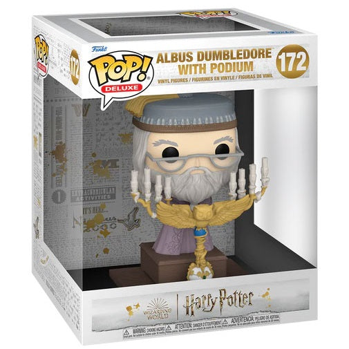 Funko Pop! Harry Potter – (172) Albus Dumbledore mit Podium Prof. Dumbledore 15cm