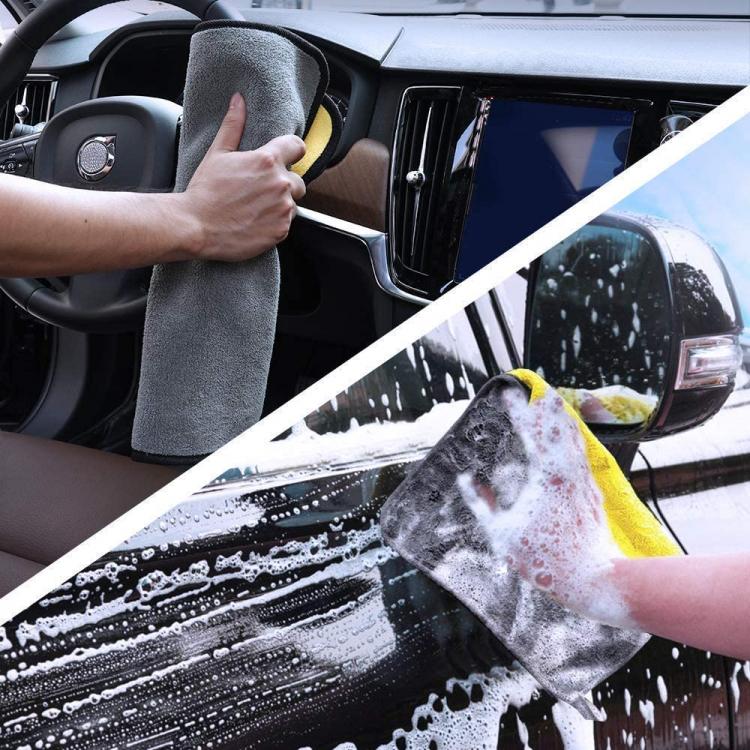 2 Stück MIKROFASERTUCH SAUGFÄHIG INNEN AUSSEN AUTOSCHEIBEN STREIFENFREI KRATZFREI
